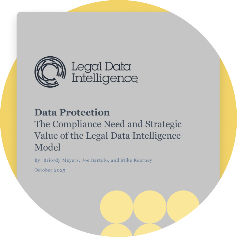 The Compliance Need and Strategic Value of the Legal Data Intelligence Model white paper graphic